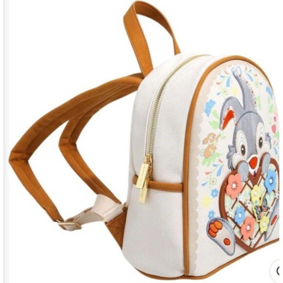Danielle Nicole Disney Thumper Loves Miss Bunny Backpack Bambi Embroidered NWT main image 4